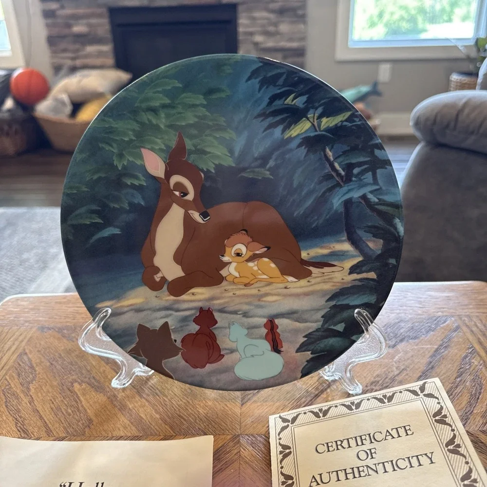 Hello, Little Prince Plate Bambi Walt Disney's Classic Film COA